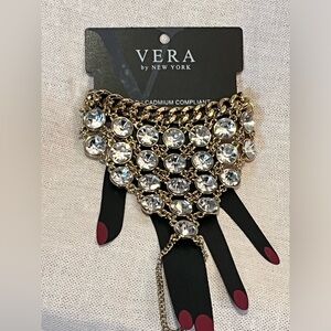 Vera by New York Crystal Bling Hand Bracelet.